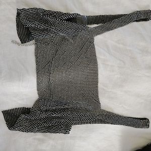 Chain Back Rhinestone Top